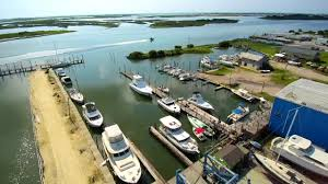 Aerial view of Swan Point Marina